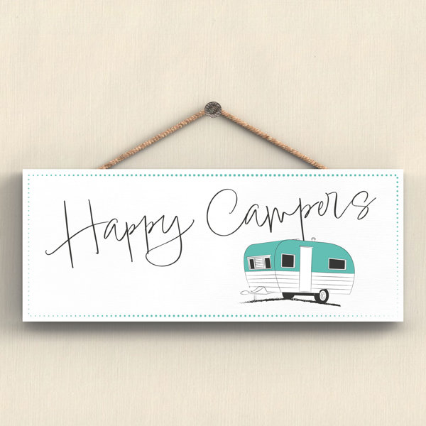 Maturi Camper Happy Campers 7 Wall Décor Wayfair.co.uk